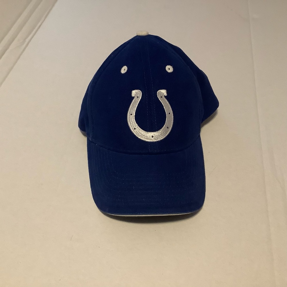 Indianapolis Colts Hat Cap Stretch Fitted Mens One Size OSFA NFL Football Blue C